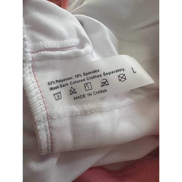 Women’s One-Piece 3D Flower Swimsuit With Matching Wrap/Skirt peach pink Large - Picture 14 of 16